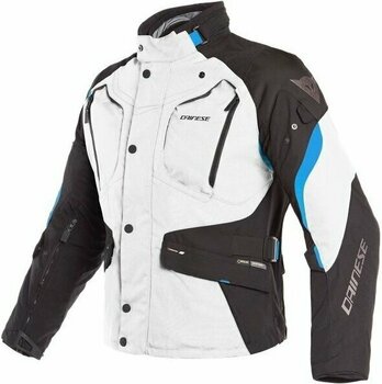 Textile Jacket Dainese Dolomiti Gore-Tex Light Gray/Black/Electron Blue 48 Textile Jacket - 1