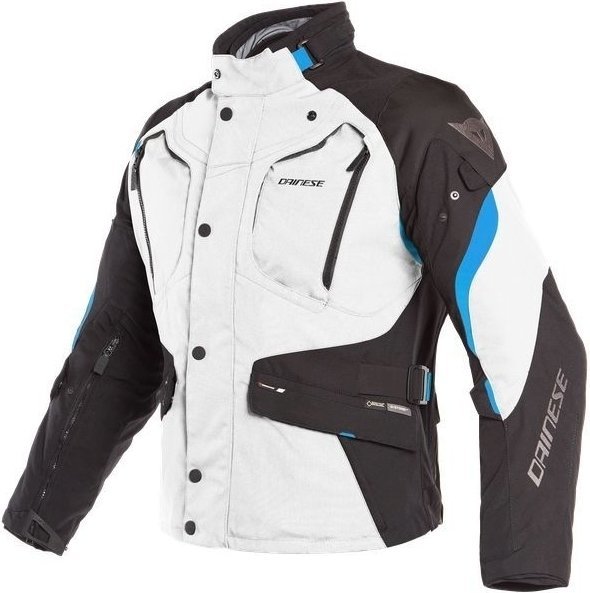 Textilní bunda Dainese Dolomiti Gore-Tex Light Gray/Black/Electron Blue 50 Textilní bunda