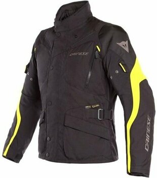 Textile Jacket Dainese Tempest 2 D-Dry Black/Black/Fluo Yellow 48 Textile Jacket - 1