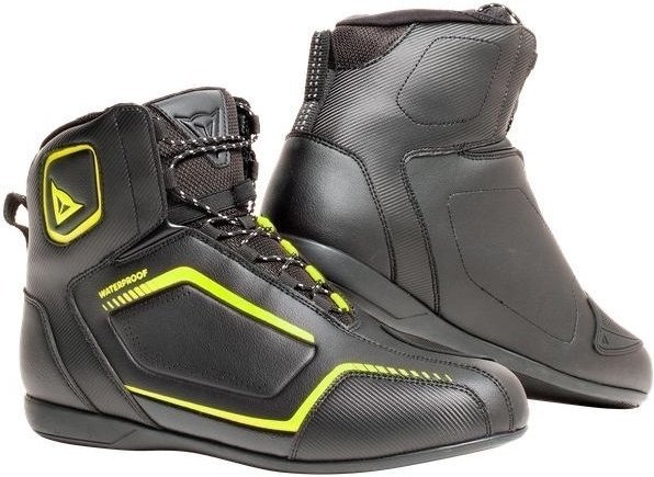 Αθλητικές Μπότες Μηχανής Dainese Raptors D-WP Black/Black/Fluo Yellow 41 Αθλητικές Μπότες Μηχανής