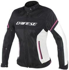 Dainese Air Frame D1 Lady Tex Jacket Black/Vaporous Gray/Fuxia 46 Dainese Air Frame D1 Lady Tex Jacket Black/Vaporous Gray/Fuxia 46