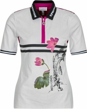 Camisa pólo Sportalm Apple Womens Polo Shirt Snow White 36 - 1