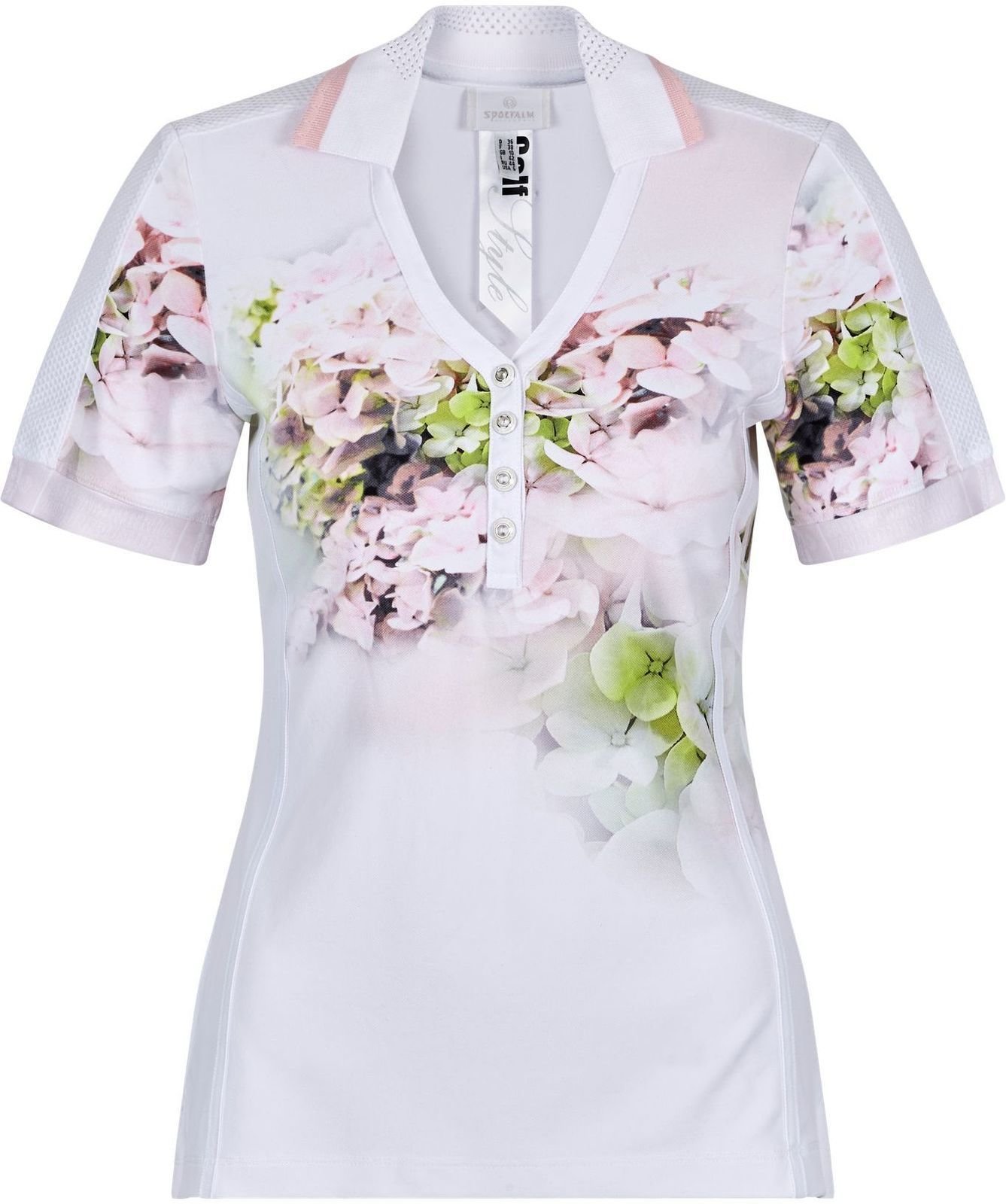 Camisa pólo Sportalm Weather Womens Polo Shirt Optical White 38