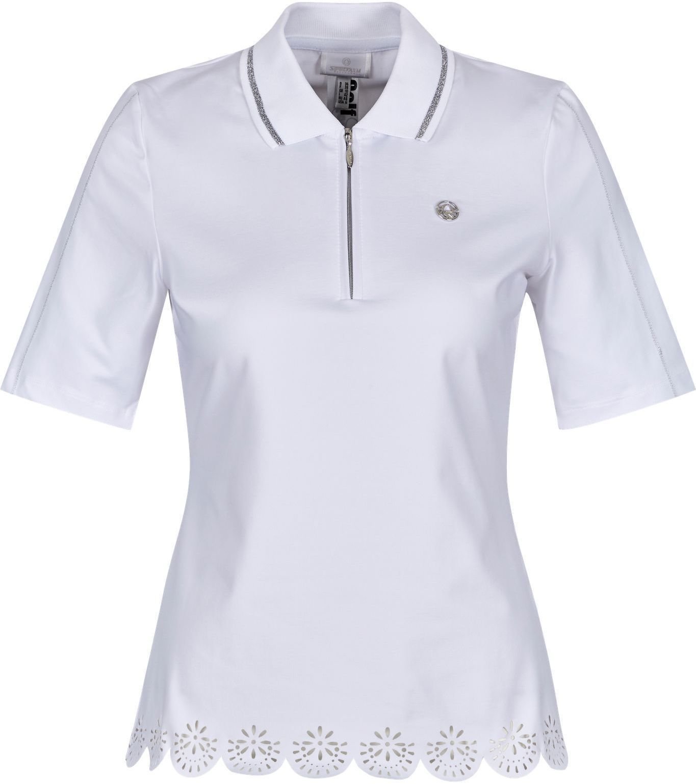Poloshirt Sportalm Eliza Womens Polo Shirt Optical White 34