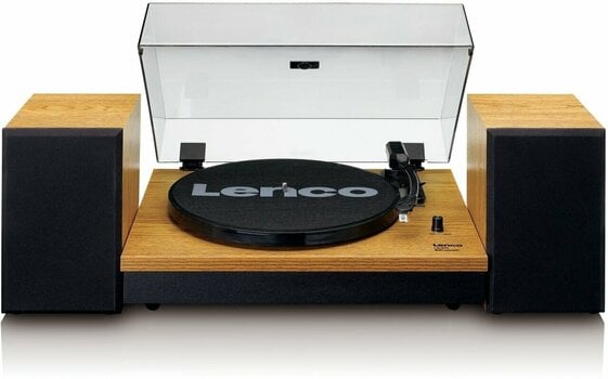 Lenco record player LS-300 turntable with Bluetooth and 2 x 10W RMS speakers in wood
