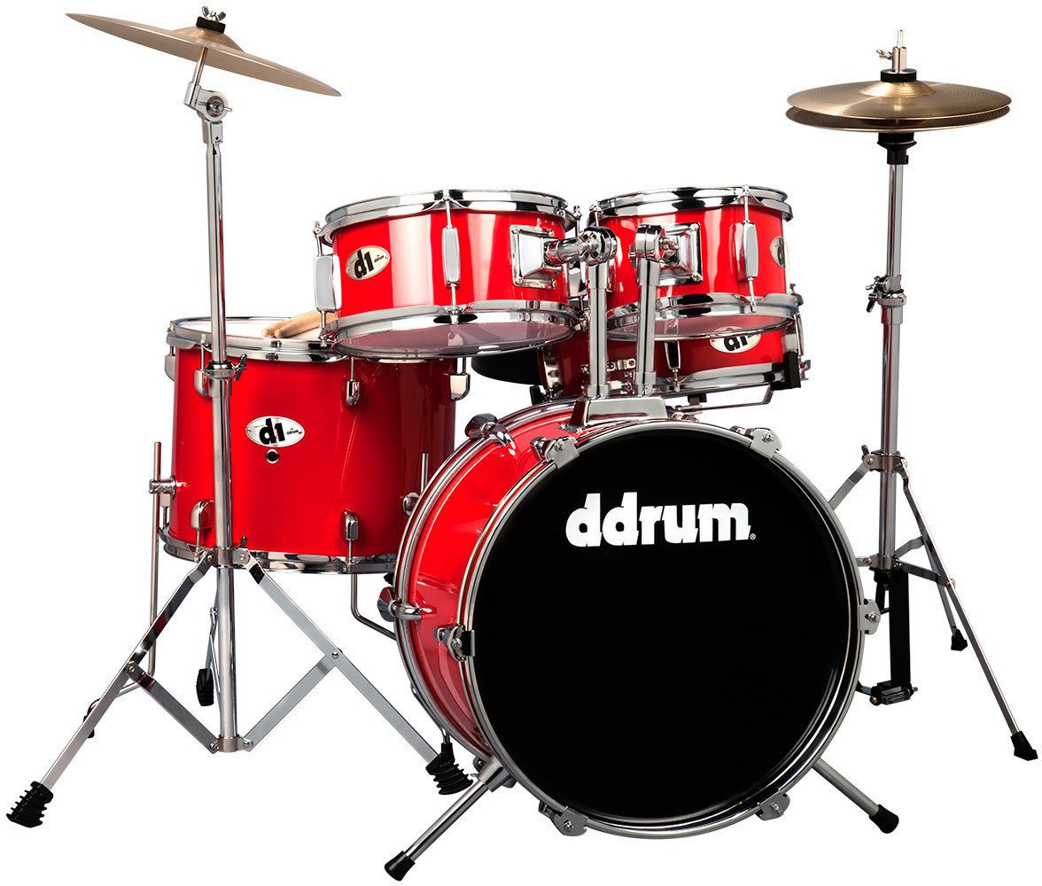 Dětská bicí souprava DDRUM D1 Junior Dětská bicí souprava Červená Candy Red