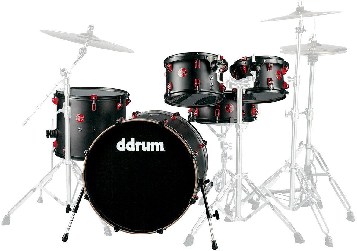 Akustik-Drumset DDRUM Hybrid 5 Acoustic/Trigger Satin Black