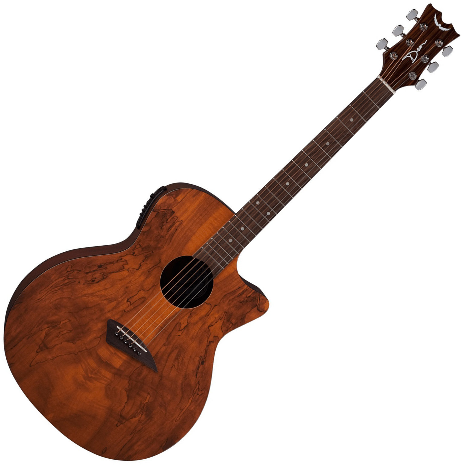 Jumbo elektro-akoestische gitaar Dean Guitars AXS Spalt CAW A/E - Gloss Natural