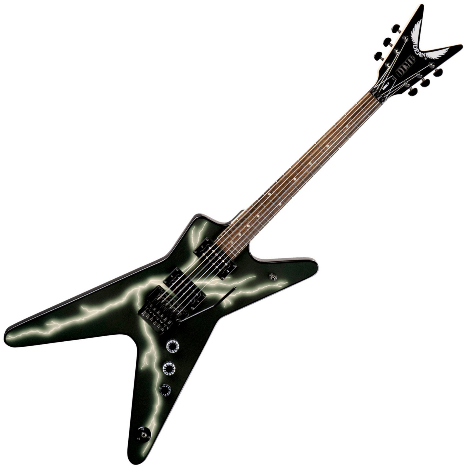 Elektromos gitár Dean Guitars Dimebag Black Bolt Floyd ML