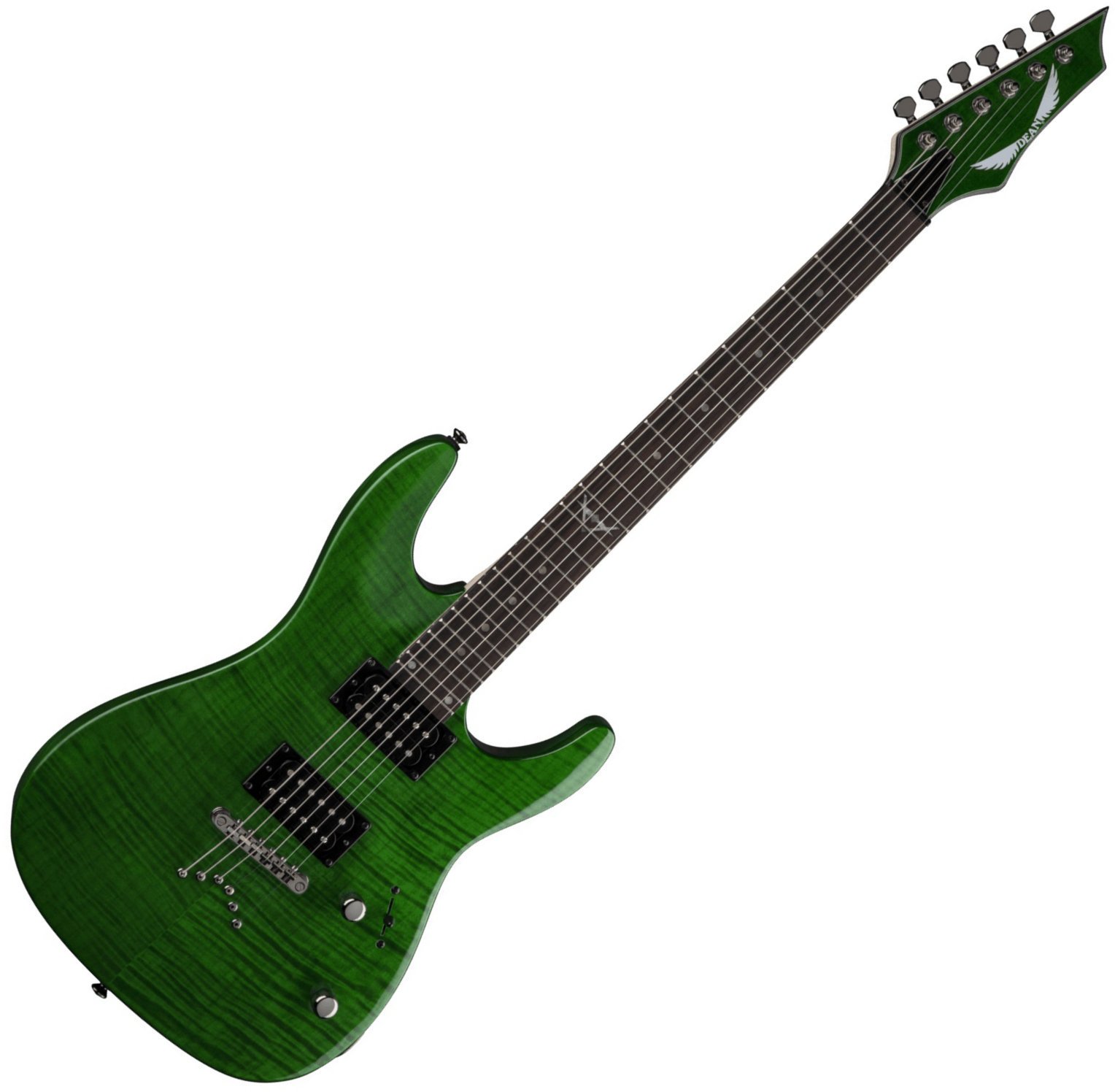 Chitară electrică Dean Guitars Custom 350 Trans Green