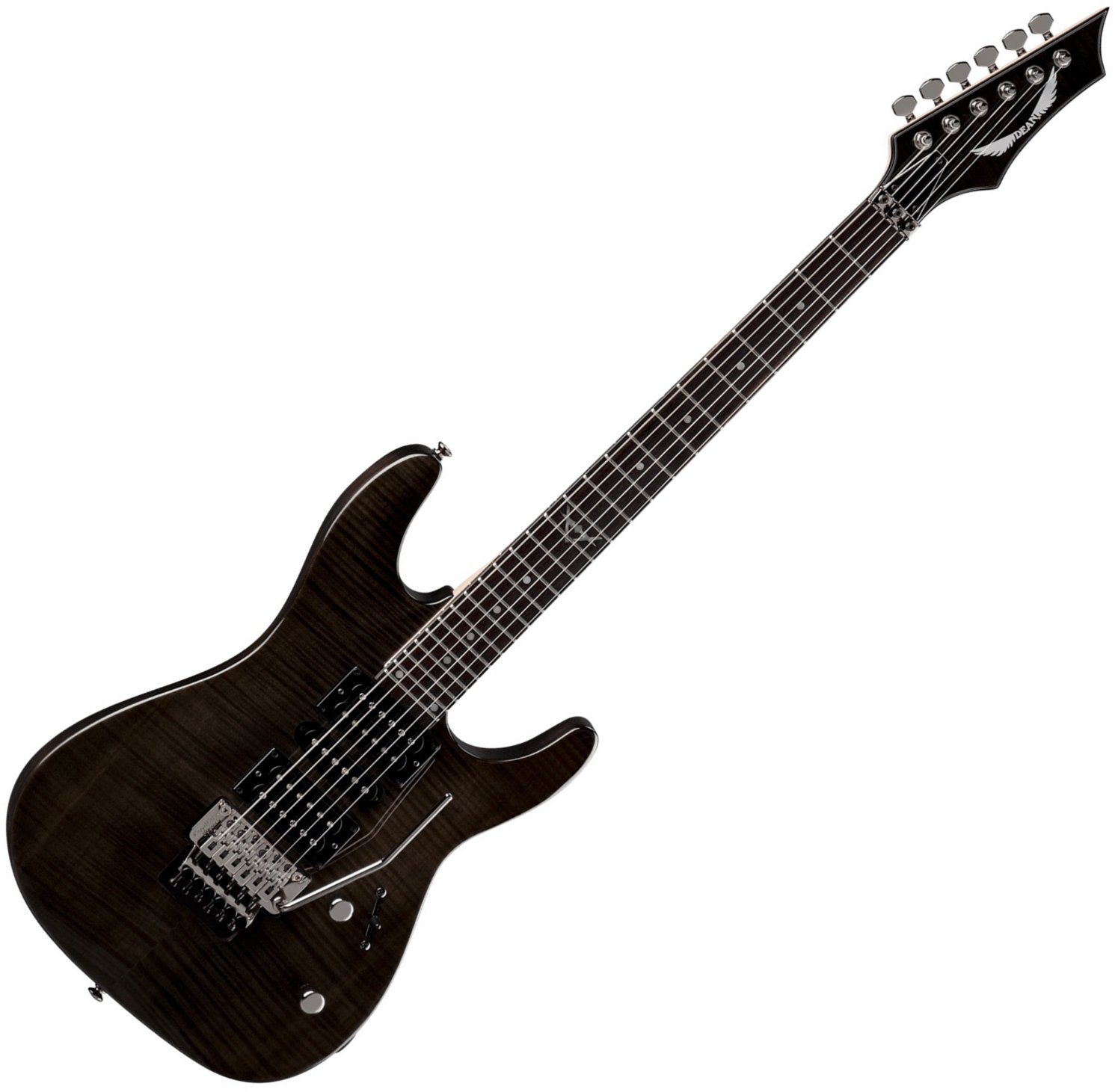 Sähkökitara Dean Guitars Custom 380 Floyd - Trans Black