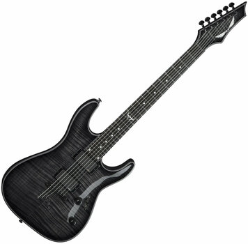 Guitare électrique Dean Guitars Custom 450 Flame Top w/EMG - Trans Black - 1