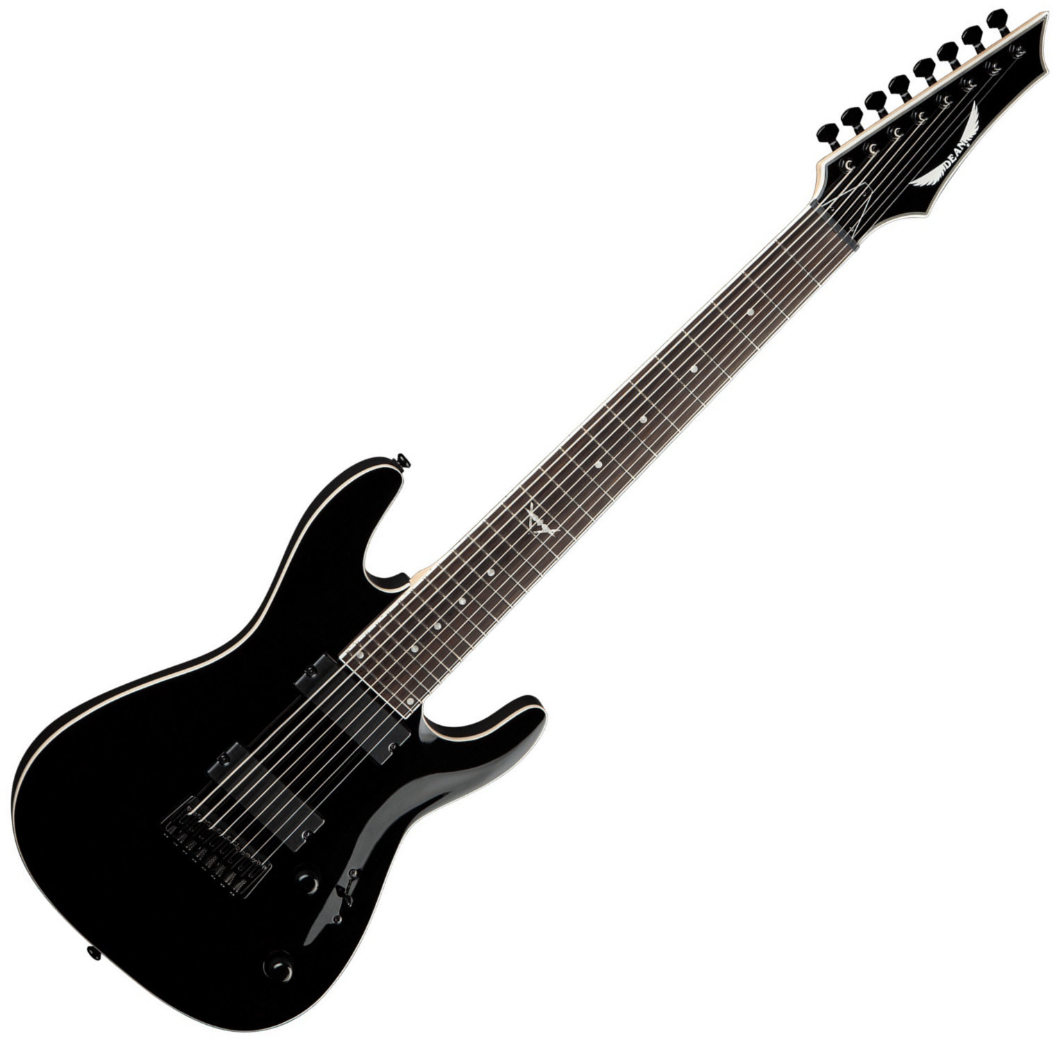 Chitară electrică cu 8 corzi Dean Guitars Custom 850X 8 String - Classic Black