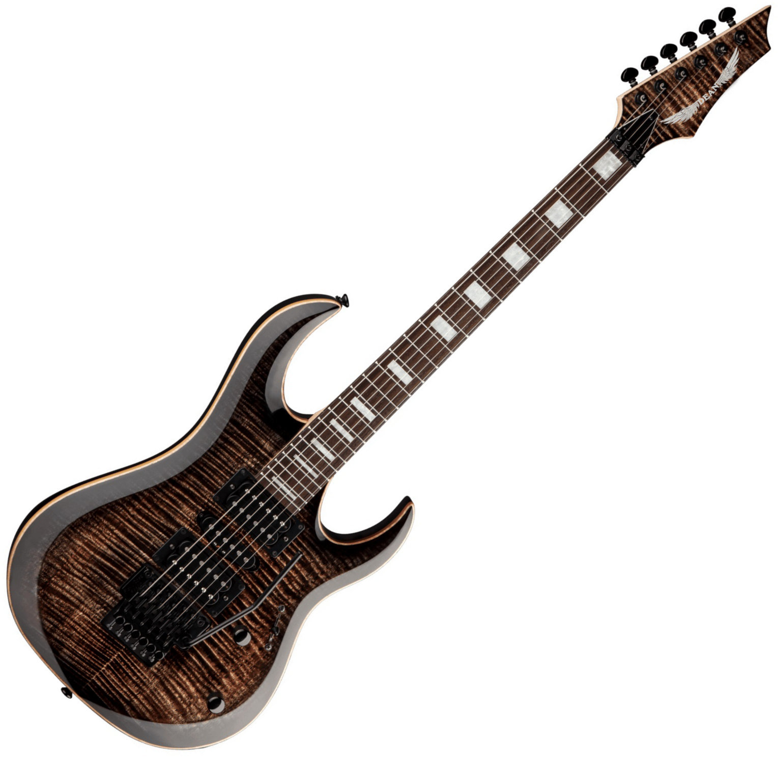 Elektrische gitaar Dean Guitars Michael Batio MAB3 Flame Top - Trans Black