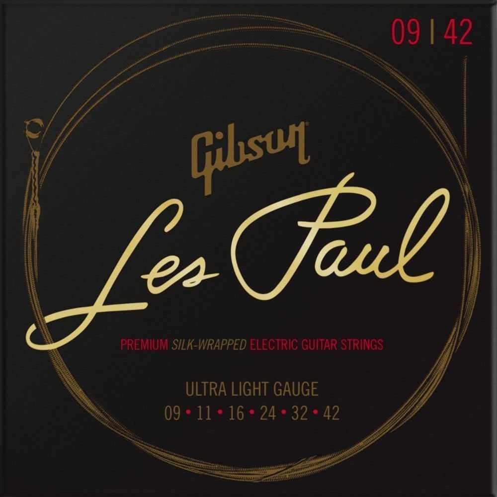 Struny pre elektrickú gitaru Gibson LP 9 Les Paul Electric 009-042