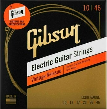 Cordas para guitarra elétrica Mi Gibson VR10 - 1