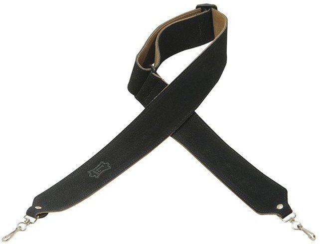 Leather guitar strap Levys M9S Leather guitar strap Black