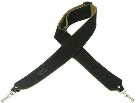 Leather guitar strap Levys M9S Leather guitar strap Black - 1