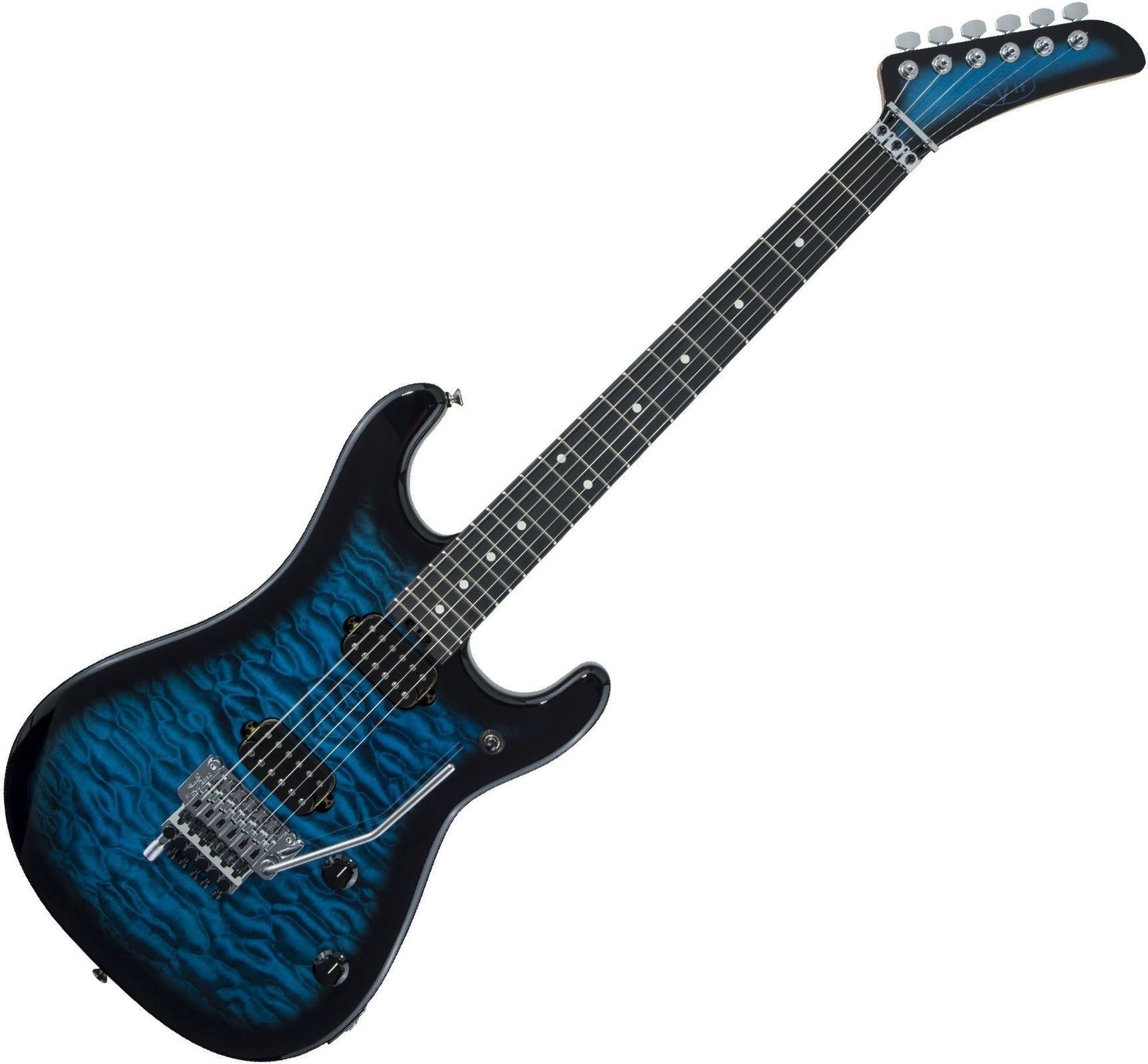 Elektrische gitaar EVH 5150 Series Deluxe Ebony Transparent Blue Burst