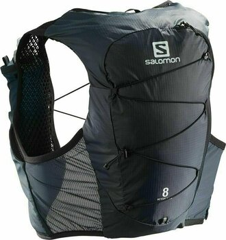Running backpack Salomon Active Skin 8 Set Ebony L Running backpack - 1
