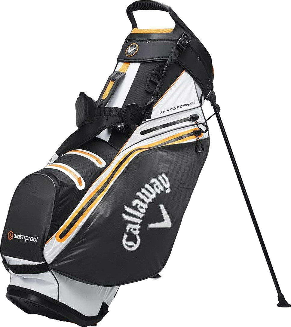 Saco de golfe Callaway Hyper Dry 14 Stand Bag Mavrik Black/White/Orange 2020