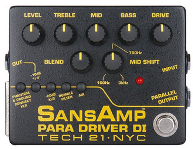 Bassguitar Effects Pedal Tech 21 SansAmp Para Driver DI