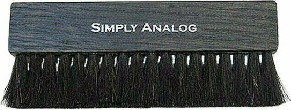Brush for LP records Simply Analog Anti-Static Wooden Brush Cleaner S/1 Black - 1