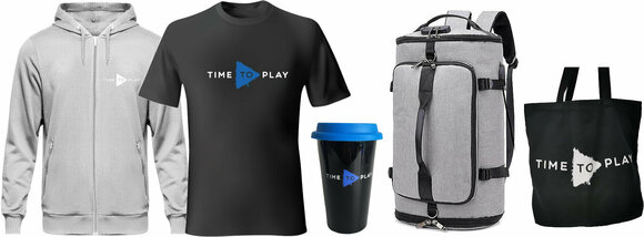 Sweat à capuche Muziker Time To Play Sweat à capuche Grey M Ensemble pratique de Muziker - 1