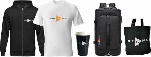 Sweat à capuche Muziker Time To Play Sweat à capuche Black 3XL Ensemble pratique de Muziker - 1