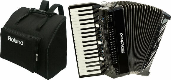 Acordeão para piano Roland FR-4x Black Bag SET Preto Acordeão para piano - 1