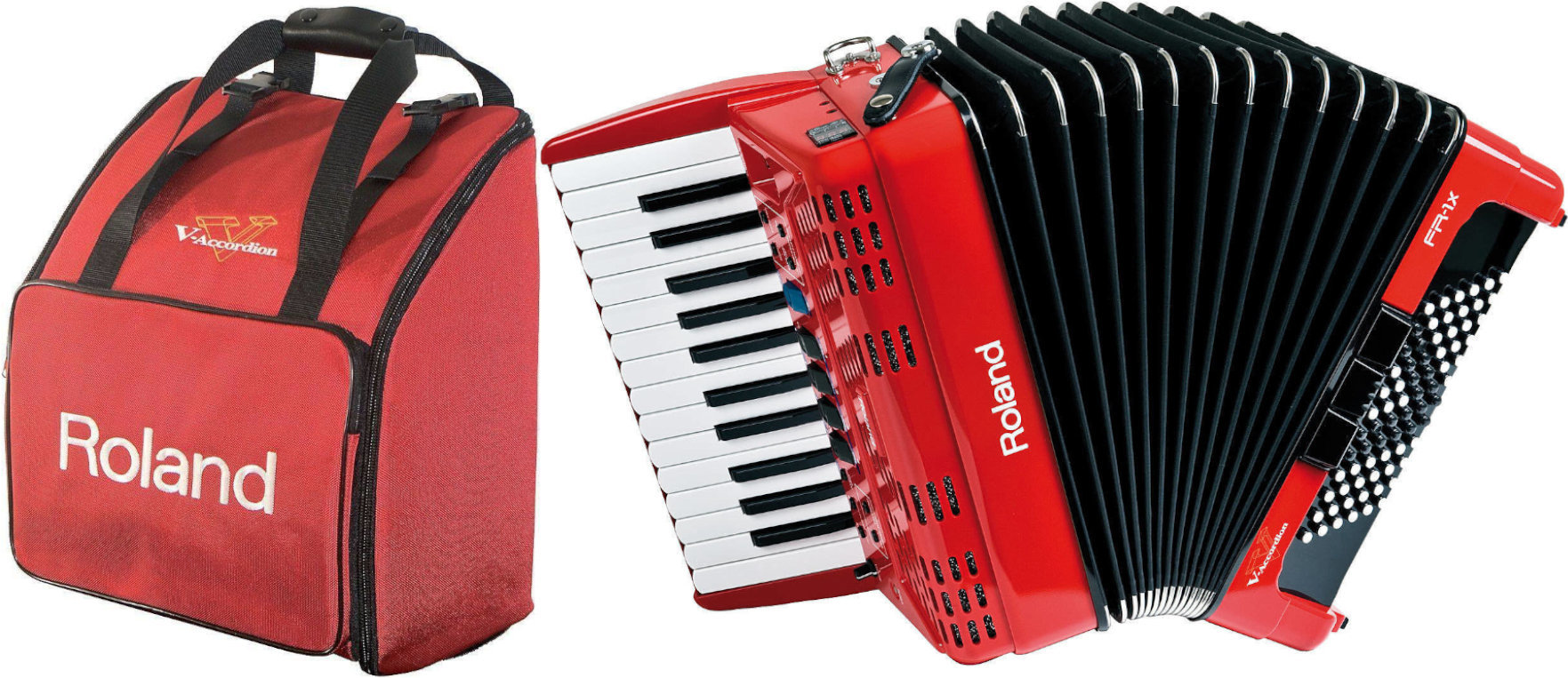 Akordeon klawiszowy
 Roland FR-1x Red Bag SET Czerwony Akordeon klawiszowy
