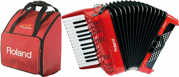 Acordeão para piano Roland FR-1x Red Bag SET Red Acordeão para piano - 1