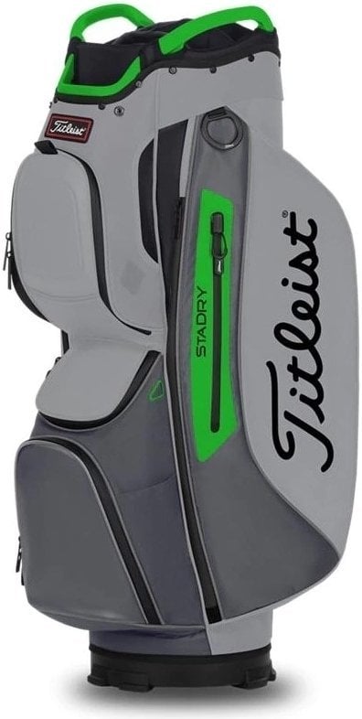 Saco de golfe Titleist Cart 15 StaDry Grey/Charcoal/Apple Saco de golfe
