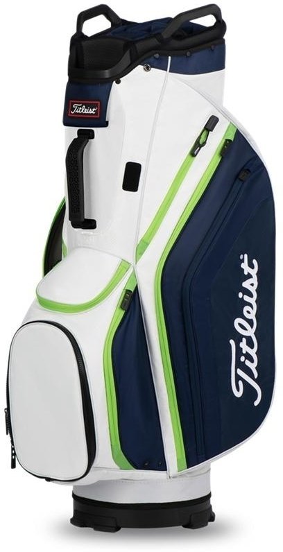 Чантa за голф Titleist Cart 14 Lightweight White/Navy/Apple Чантa за голф