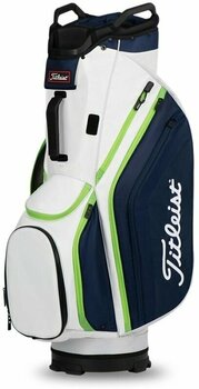 Golf Bag Titleist Cart 14 Lightweight White/Navy/Apple Golf Bag - 1