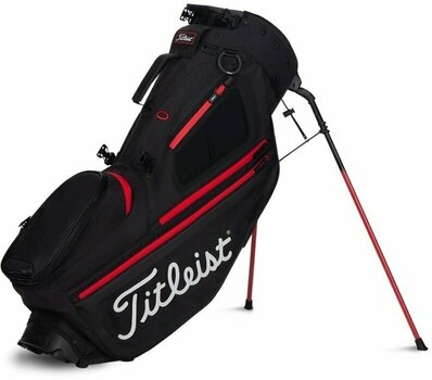 Golfbag Titleist Hybrid 5 Stand Bag Black/Black/Red - 1