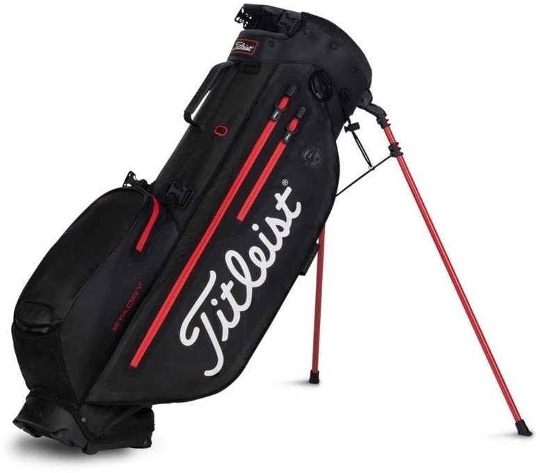 Titleist Players 4 Plus StaDry Stand Bag Black/Black/Red Muziker