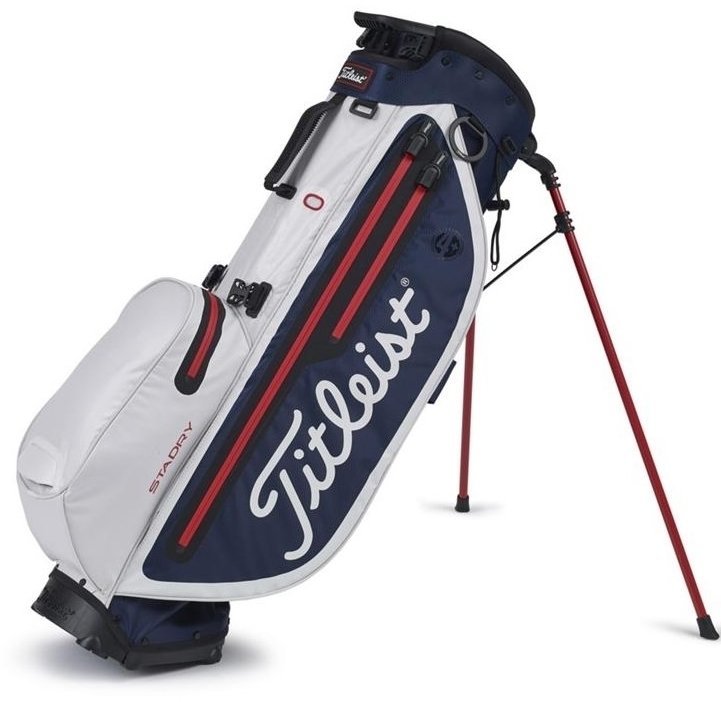 Golf Bag Titleist Players 4 Plus StaDry Navy/White/Red Golf Bag