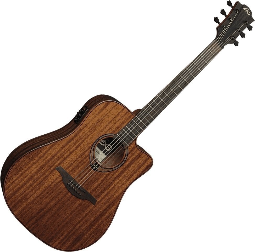 Dreadnought elektro-akoestische gitaar LAG Tramontane 98 T98DCE Natural