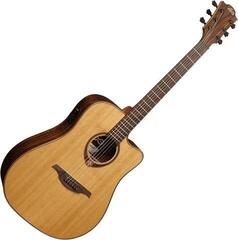 Dreadnought Elektro-Akustikgitarren LAG Tramontane 118 T118DCE Natural Dreadnought Elektro-Akustikgitarren