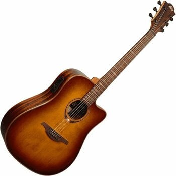 electro-acoustic guitar LAG Tramontane 118 T118DCE Brown Shadow - 1