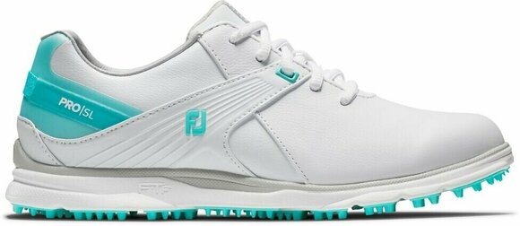 Chaussures de golf pour femmes Footjoy Pro SL White/Aqua 36,5 - 1