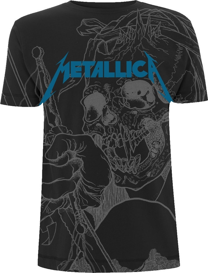 T-shirt Metallica T-shirt Japanese Justice Homme Black 2XL