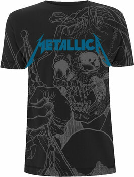 Shirt Metallica Shirt Japanese Justice Heren Black 2XL - 1