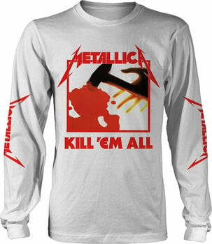 Skjorte Metallica Skjorte Kill Em All Mand hvid 2XL - 1