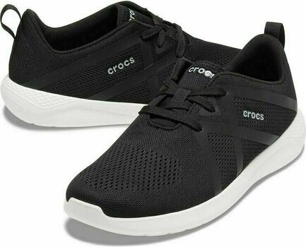 Mens Sailing Shoes Crocs Men's LiteRide Modform Lace Black/White 41-42 - 1