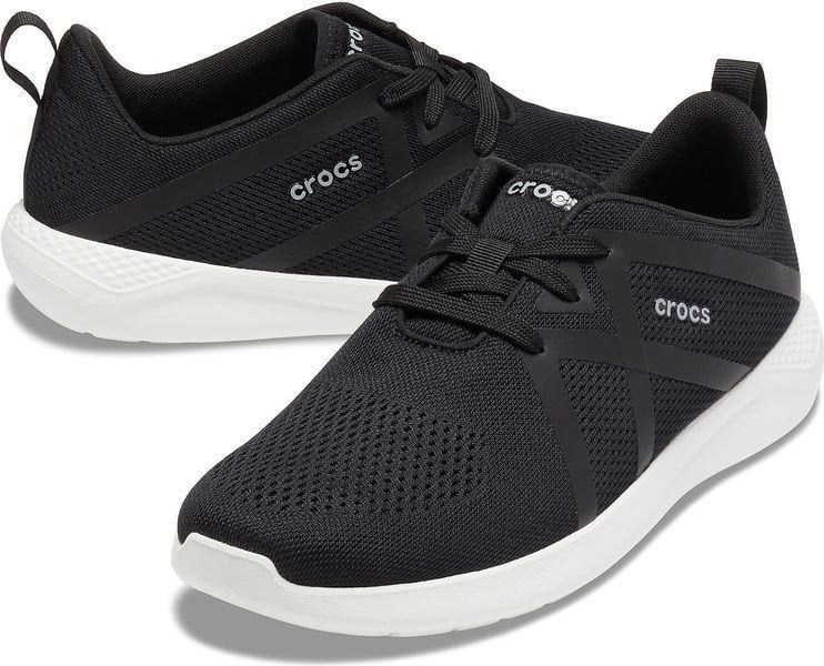Férfi vitorlás cipő Crocs Men's LiteRide Modform Lace Black/White 43-44