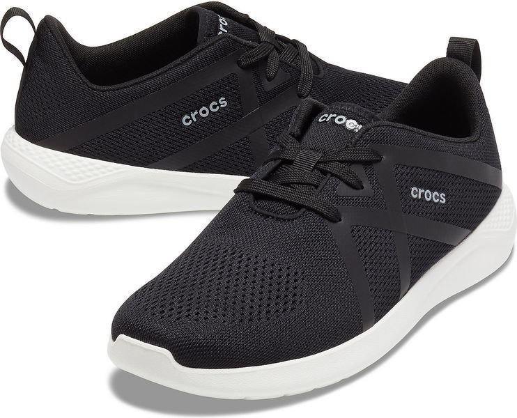 Mens Sailing Shoes Crocs Men's LiteRide Modform Lace Black/White 45-46