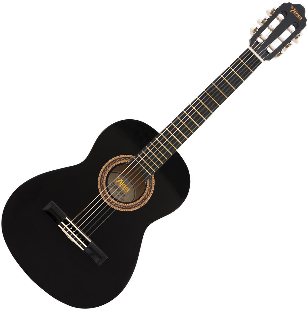 Guitare classique taile 3/4 pour enfant Valencia VC153 Black