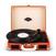 Hordozható lemezjátszó Auna Peggy Sue Retro Suitcase Turntable LP USB Orange